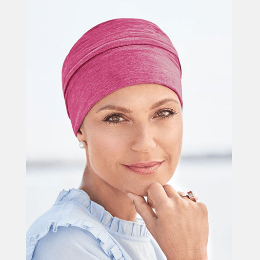 Τουρμπάνι Χημειοθεραπείας από Bamboo- Κόκκινο MACO HAIR SYSTEMS